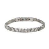 Bracciale acciaio intrecciato