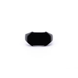 Matte black men's ring