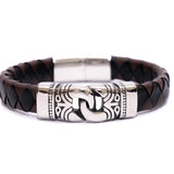 Bracciale pelle catena