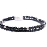 Pulsera de alambre de acero con ágata