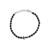 Bracciale dadini ancora nera