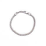 Bracciale acciaio maglia piatta