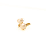 Anillo doble perla