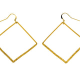 Hammered rhombus earrings