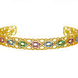 Bracciale occhi filigranati