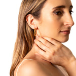 Orecchini cerchio sfaccettato