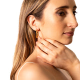 Orecchini cerchio sfaccettato