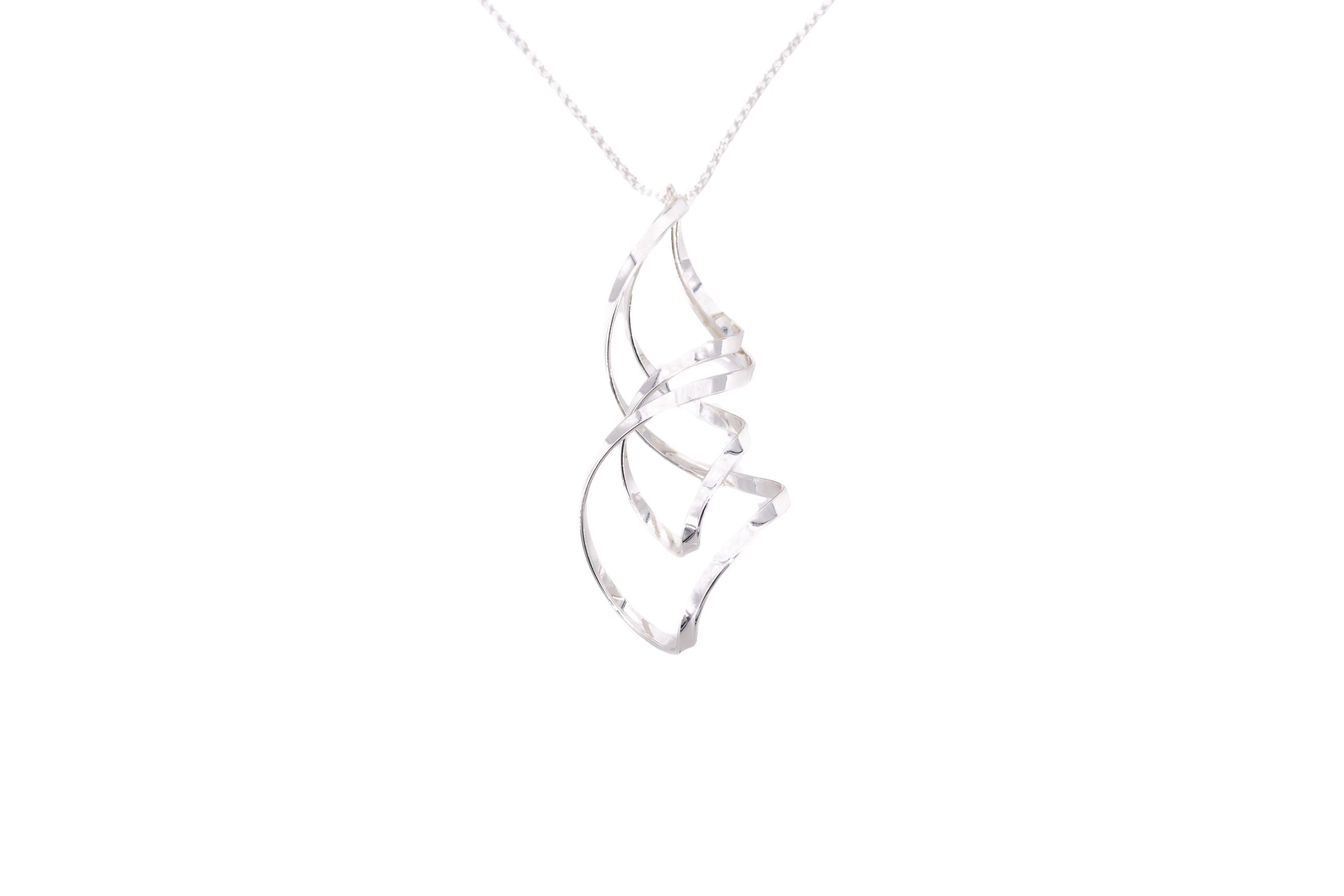 Long spiral necklace