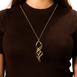 Collana lunga spirale