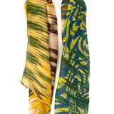Double zebra design silk scarf