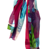 Large mix silk scarf