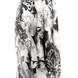 Sciarpa seta fiori arabesque