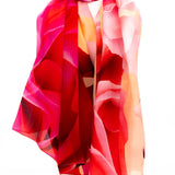 Silk scarf with little roses