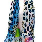 Multi spotted silk scarf