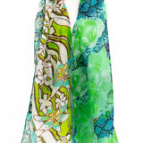 Small chain silk scarf