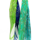 Small abstract silk scarf