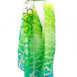 Small wave silk scarf