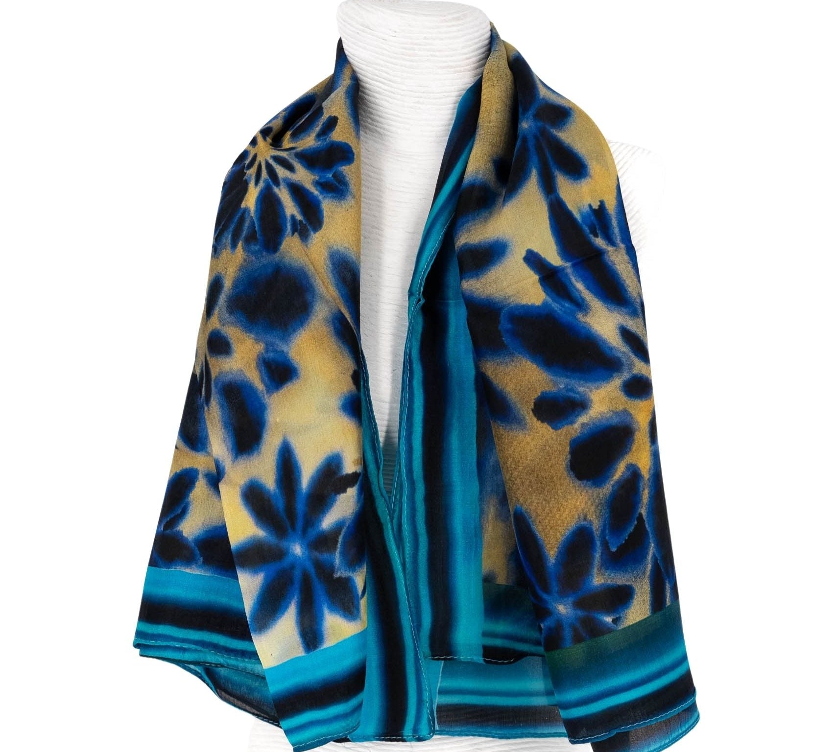 Foulard seta fiori