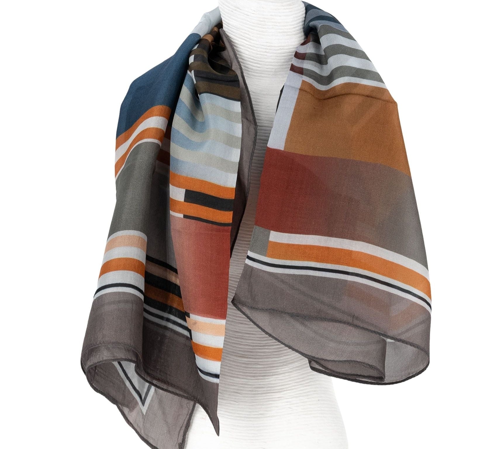 Foulard seta geometrico
