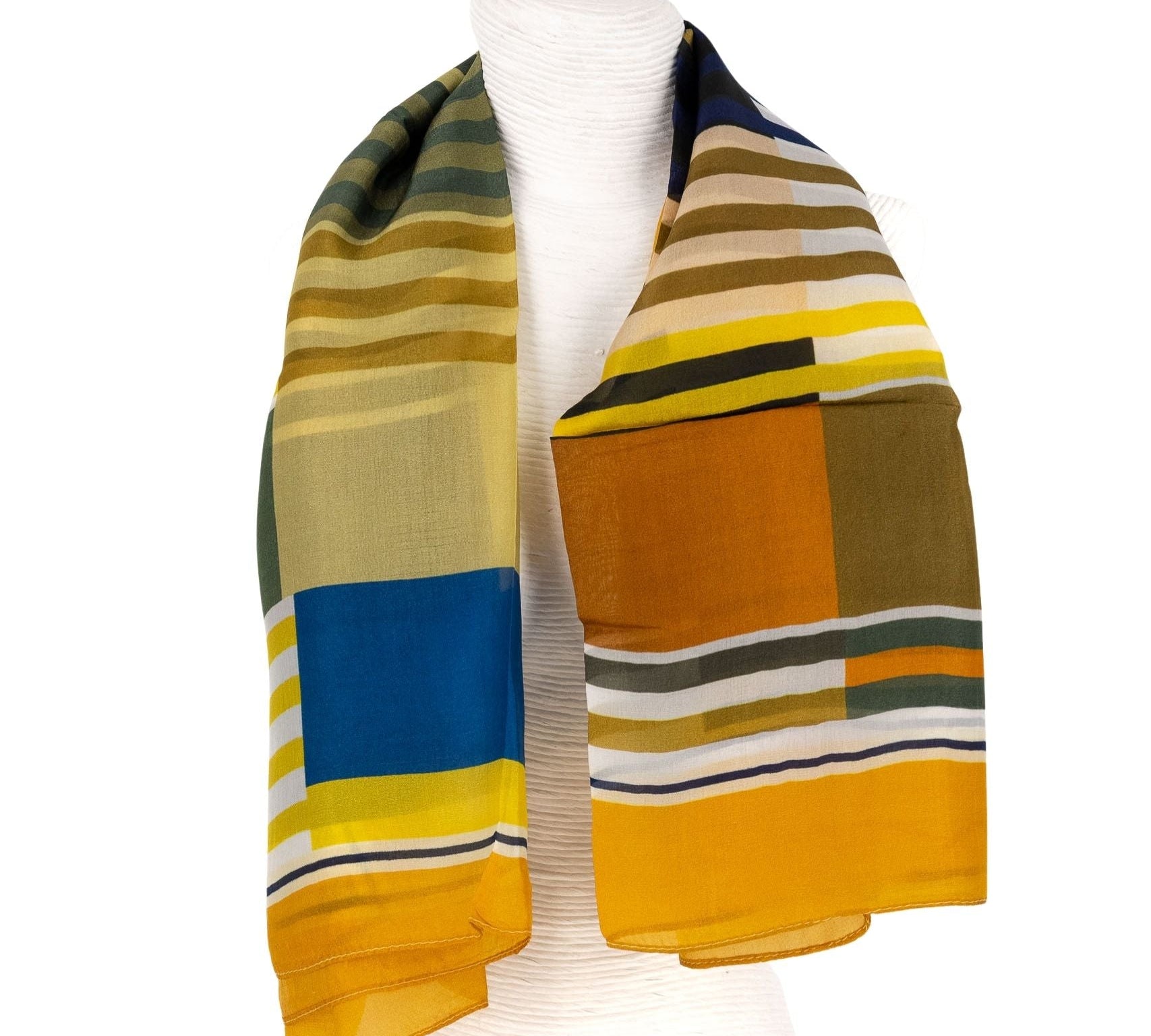 Foulard seta geometrico