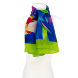 Silk floral scarf