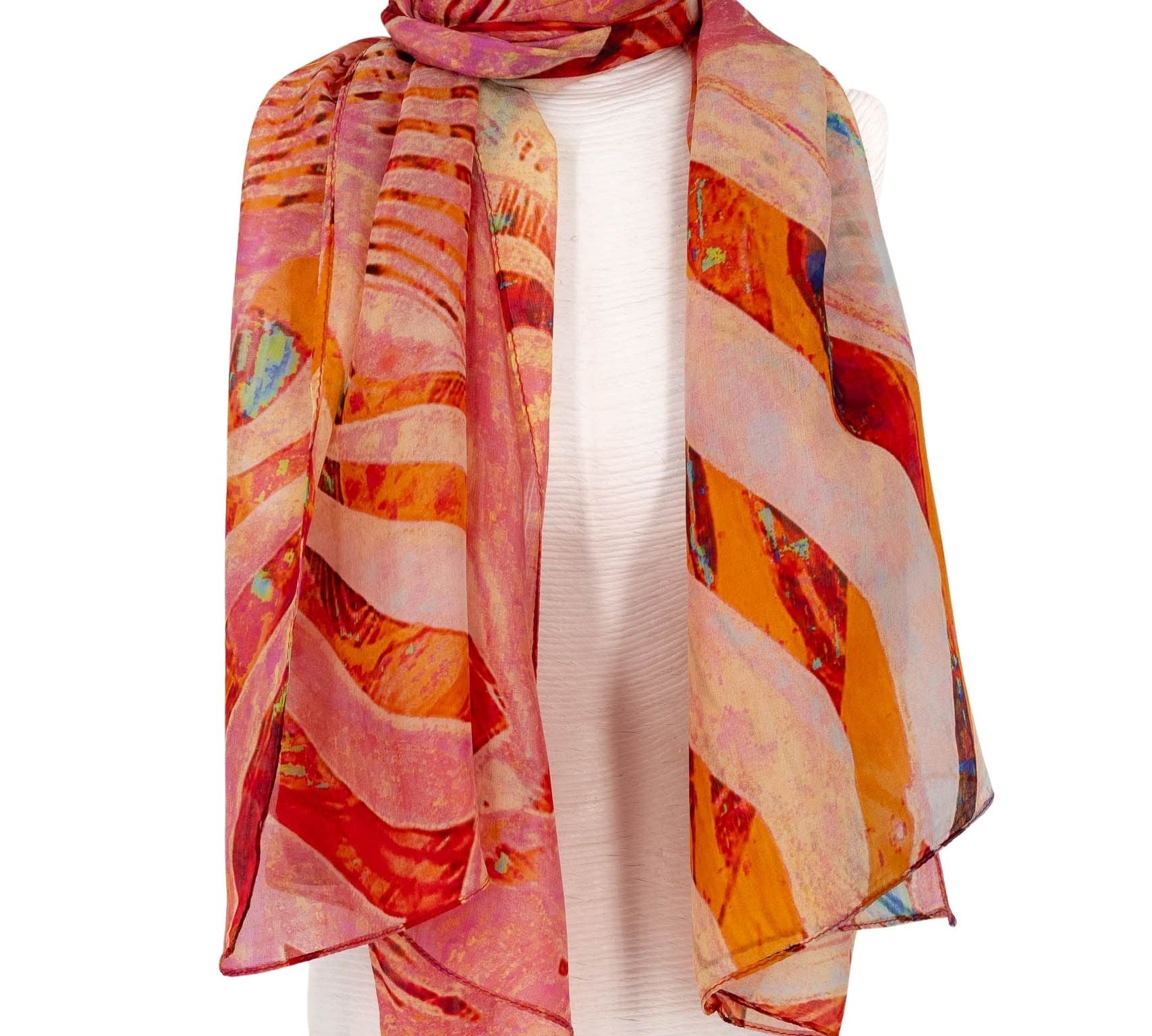 Sciarpa seta zebrata