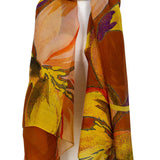 Sciarpa grande seta fiori