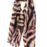 Zebra silk scarf