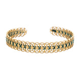 Bracciale ricami verdi