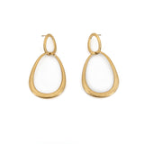 Orecchini doppio ovale