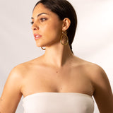 Orecchini doppio ovale