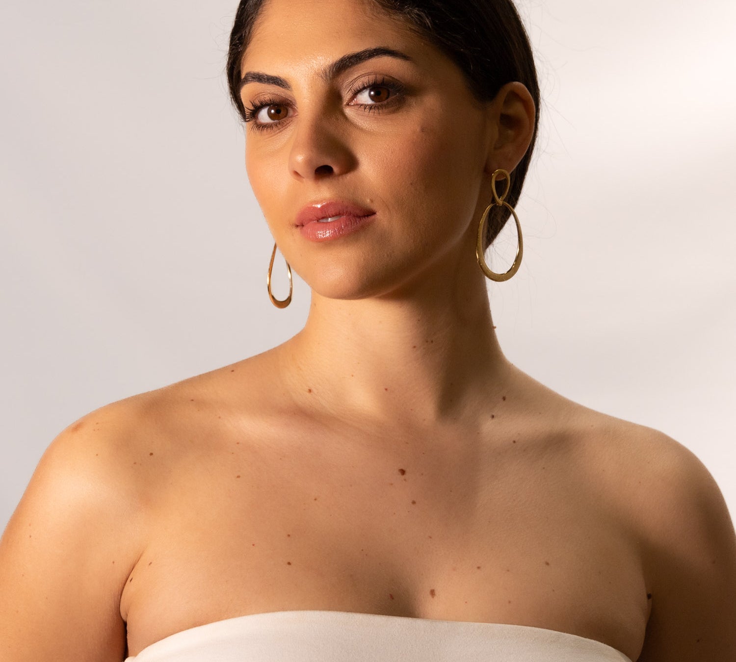 Orecchini doppio ovale