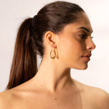 Orecchini uncino stilizzato