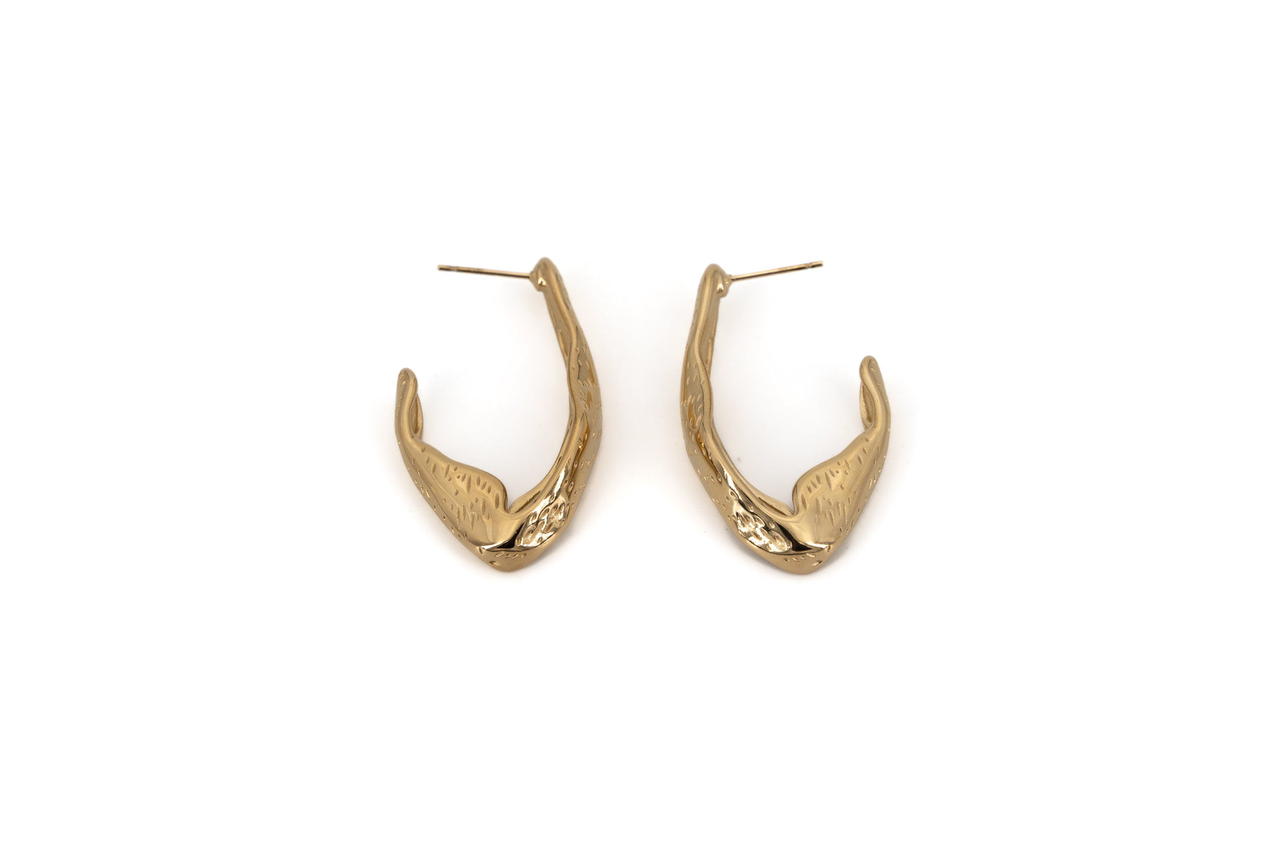 Orecchini uncino puntinato