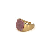 Anello pietra rosa