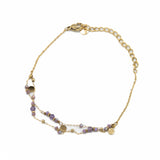 Bracciale pietrine doppio filo