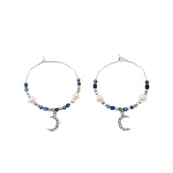 Orecchini pietrine e luna