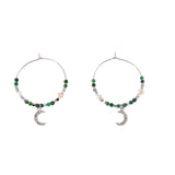 Orecchini pietrine e luna