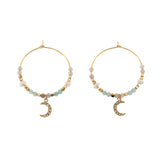 Orecchini pietrine e luna