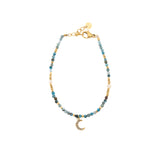 Bracciale pietrine e luna