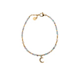 Bracciale pietrine e luna