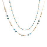 Collana pietrine doppio filo