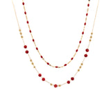 Collana pietrine doppio filo