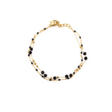 Bracciale pietrine doppio filo