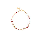 Bracciale pietrine doppio filo
