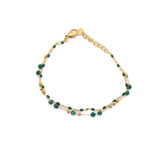 Bracciale pietrine doppio filo