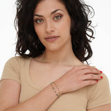 Bracciale pietrine doppio filo