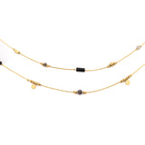 Collana pietrine e medagliette