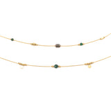 Collana pietrine e medagliette