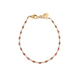 Stone and pearl bracelet